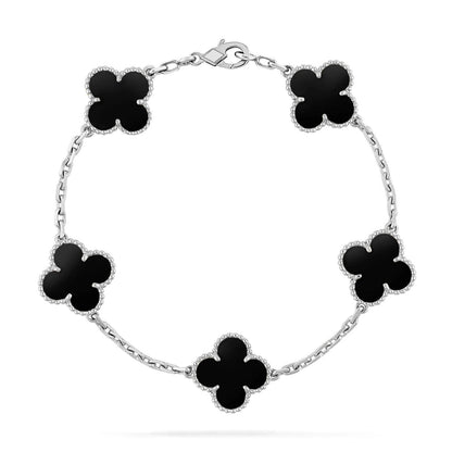 [Super CiCi ] CLOVER 5 MOTIF ONYXS BRACELET COLLECTION