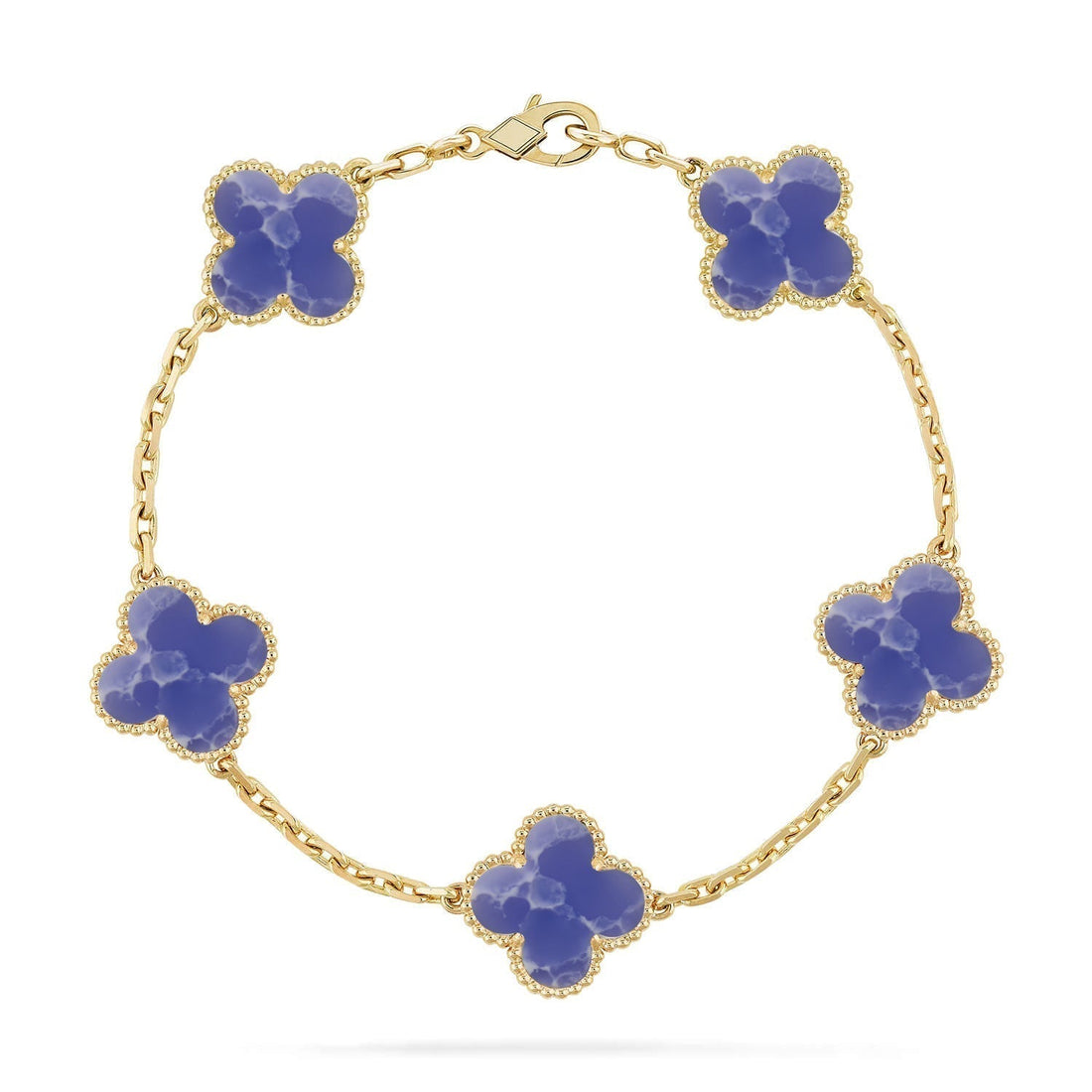 [Super CiCi ]CLOVER 5 MOTIF BLUE VEINS BRACELET COLLECTION