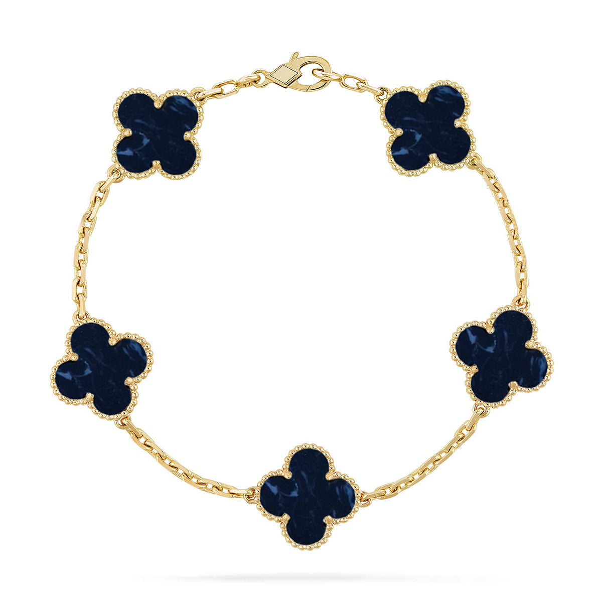[Super CiCi ]CLOVER 5 MOTIF PIETERSITE BRACELET COLLECTION