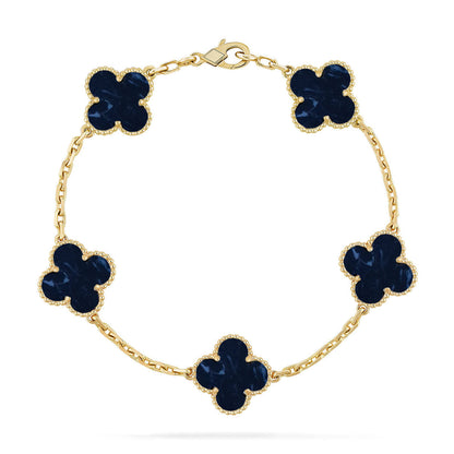 [Super CiCi ]CLOVER 5 MOTIF PIETERSITE BRACELET COLLECTION