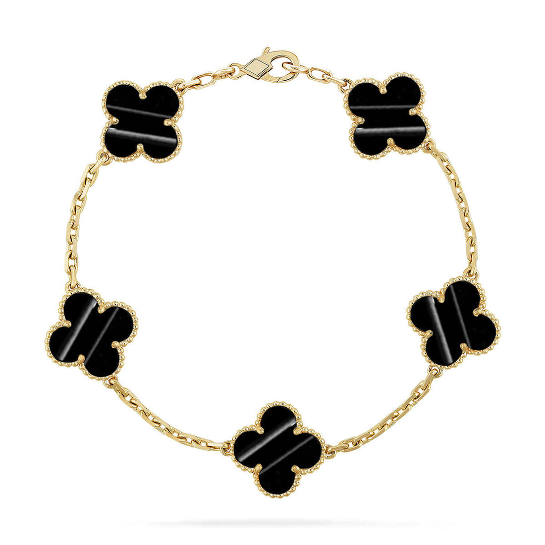[Super CiCi ] CLOVER 5 MOTIF PULSAR STONE BRACELET COLLECTION