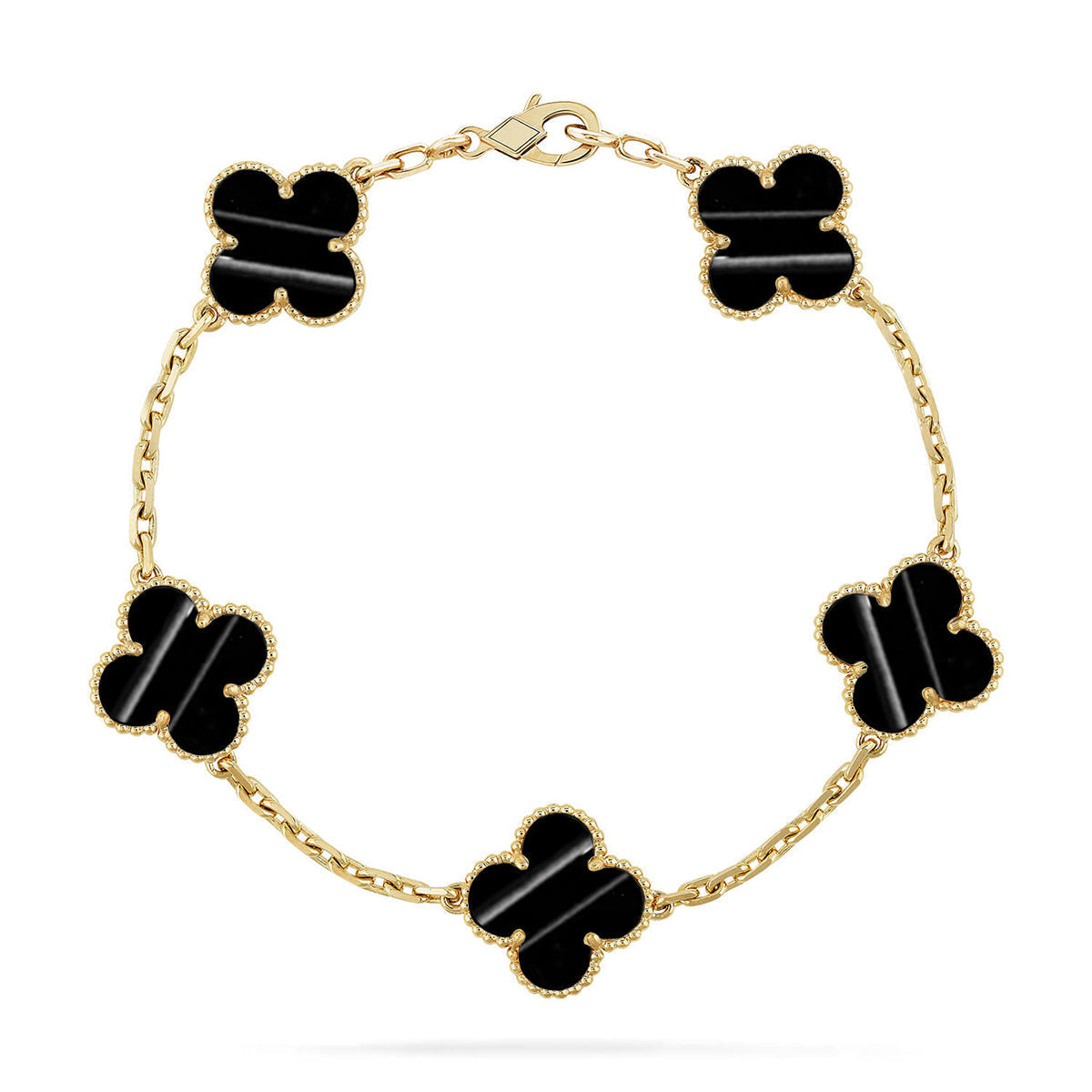 [Super CiCi ] CLOVER 5 MOTIF PULSAR STONE BRACELET COLLECTION