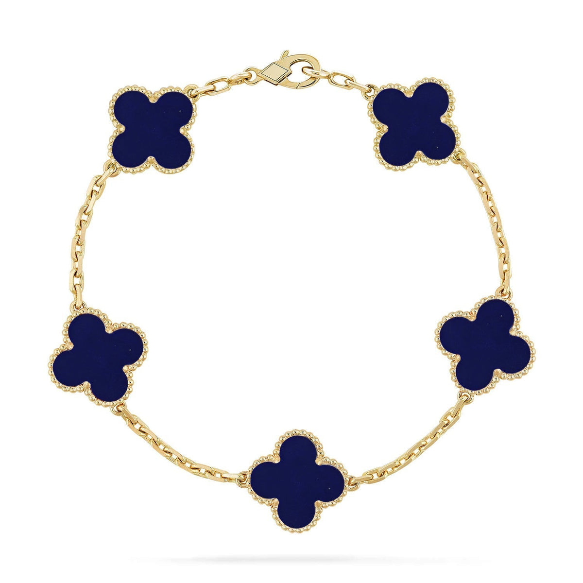 [Super CiCi ]CLOVER 5 MOTIF LAPIS LAZULI BRACELET COLLECTION