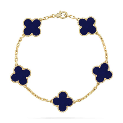 [Super CiCi ]CLOVER 5 MOTIF LAPIS LAZULI BRACELET COLLECTION