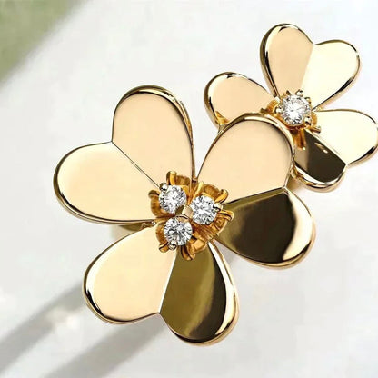 [Super CiCi ]CLOVER COMOS GOLD DIAMOND RING