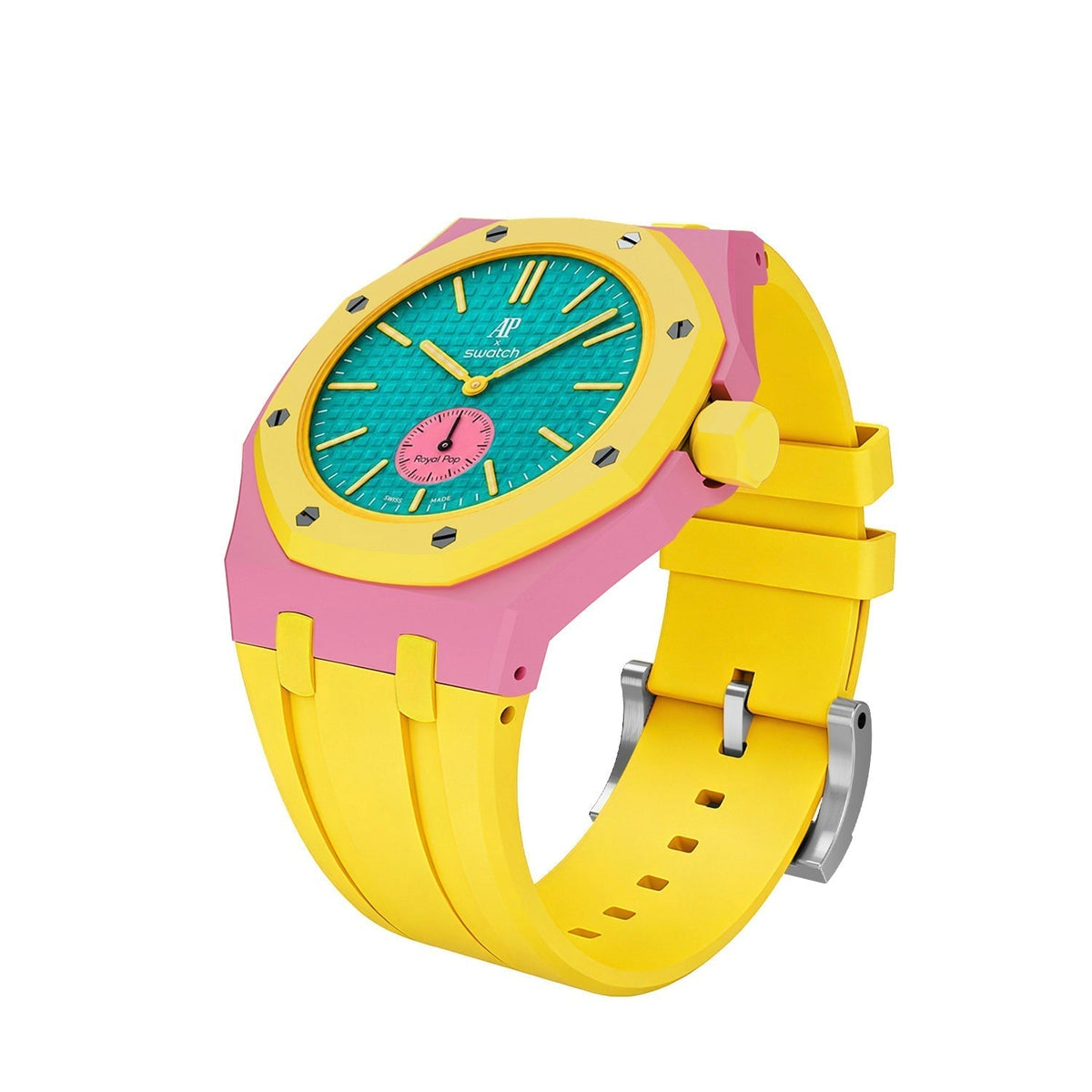 [Super CiCi]Royal Oak Pop Exclusive Bioceramic Case & Silicone Strap Mix Color