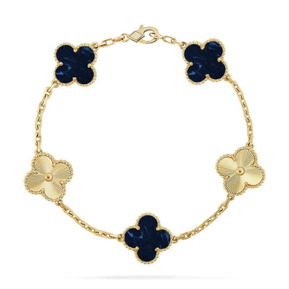 [Super CiCi ]CLOVER 5 MOTIF PIETERSITE BRACELET COLLECTION