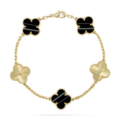 [Super CiCi ] CLOVER 5 MOTIF PULSAR STONE BRACELET COLLECTION