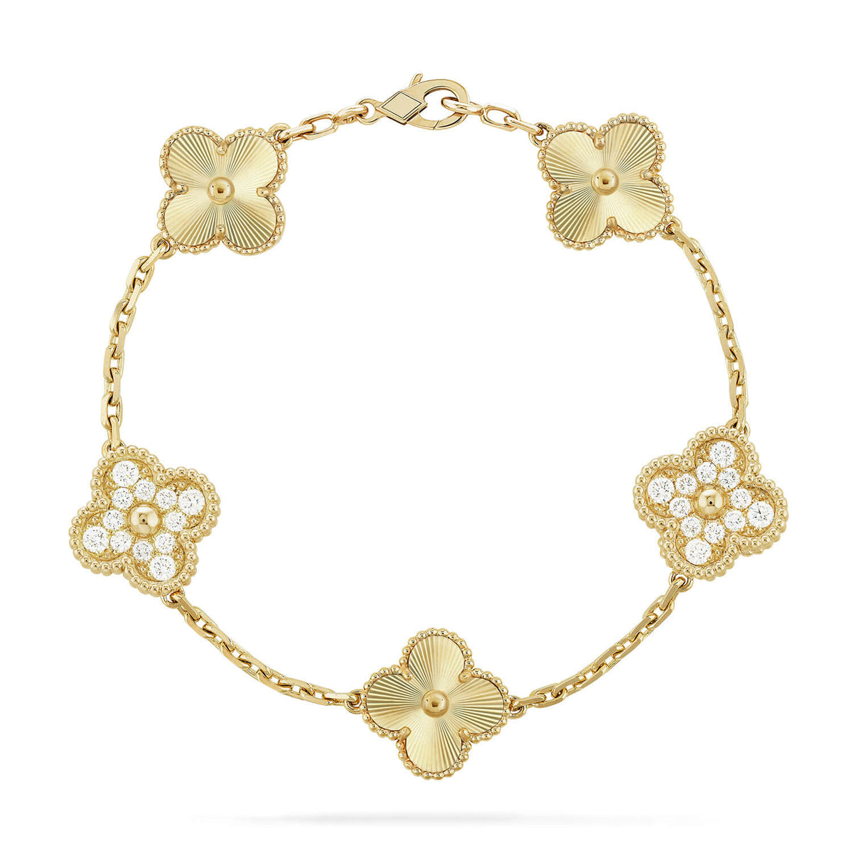 [Super CiCi ] CLOVER 5 MOTIF LASER BRACELET COLLECTION