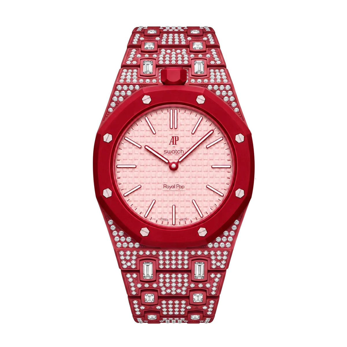 [Super CiCi]Royal Oak Pop Exclusive Bioceramic Case & Bioceramic Strap Full Diamond