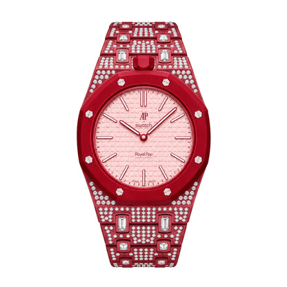 [Super CiCi]Royal Oak Pop Exclusive Bioceramic Case & Bioceramic Strap Full Diamond