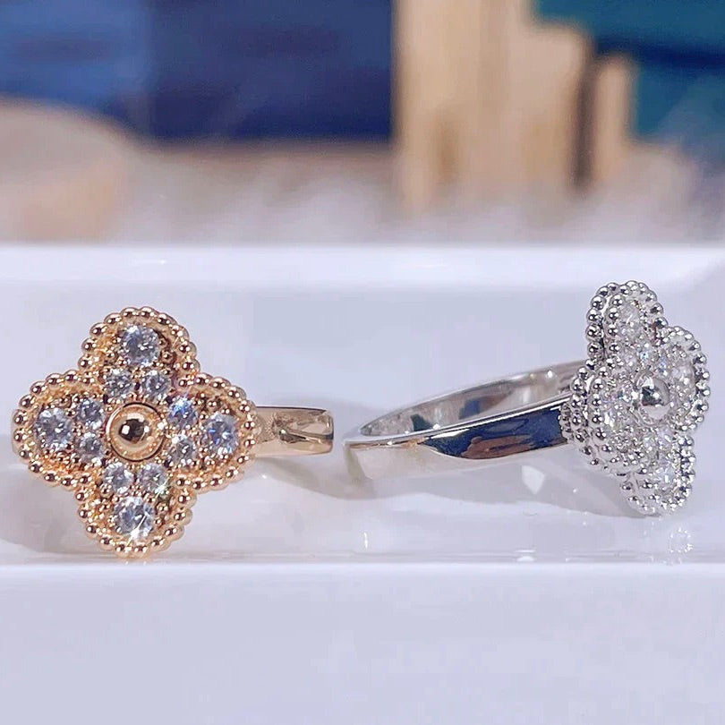[Super CiCi ]CLOVER DIAMOND RING