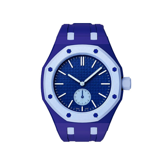 [Super CiCi]OAK POP EXCLUSIVE DARK BLUE AND LIGHT BLUE SILICONE STRAP