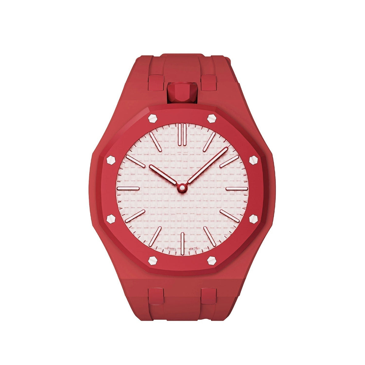 [Super CiCi]OAK POP EXCLUSIVE RED SILICONE STRAP