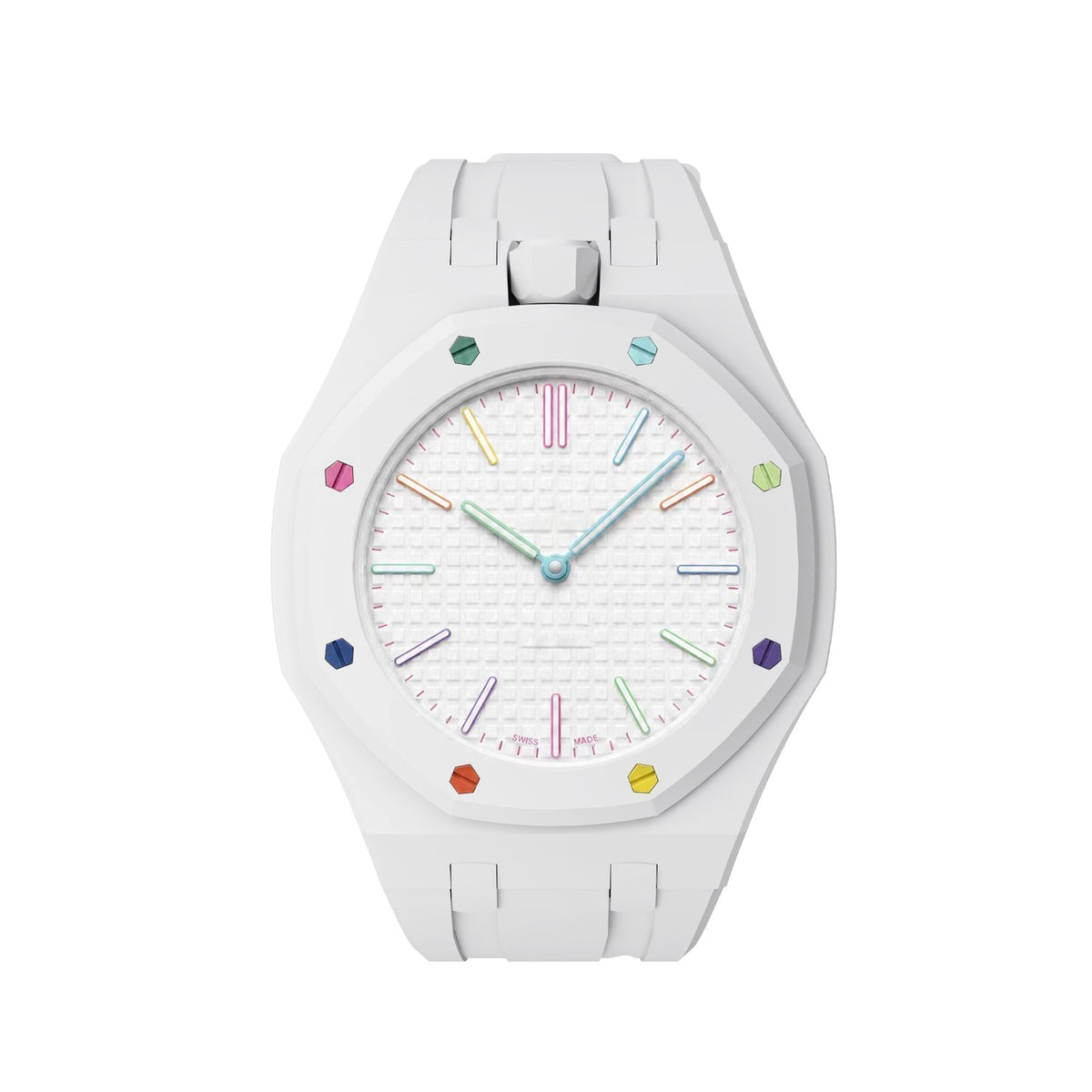 [Super CiCi]OAK POP EXCLUSIVE  WHITE SILICONE STRAP