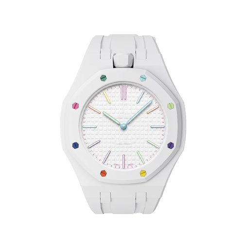 [Super CiCi]OAK POP EXCLUSIVE  WHITE SILICONE STRAP