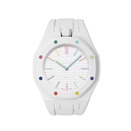 [Super CiCi]OAK POP EXCLUSIVE  WHITE SILICONE STRAP
