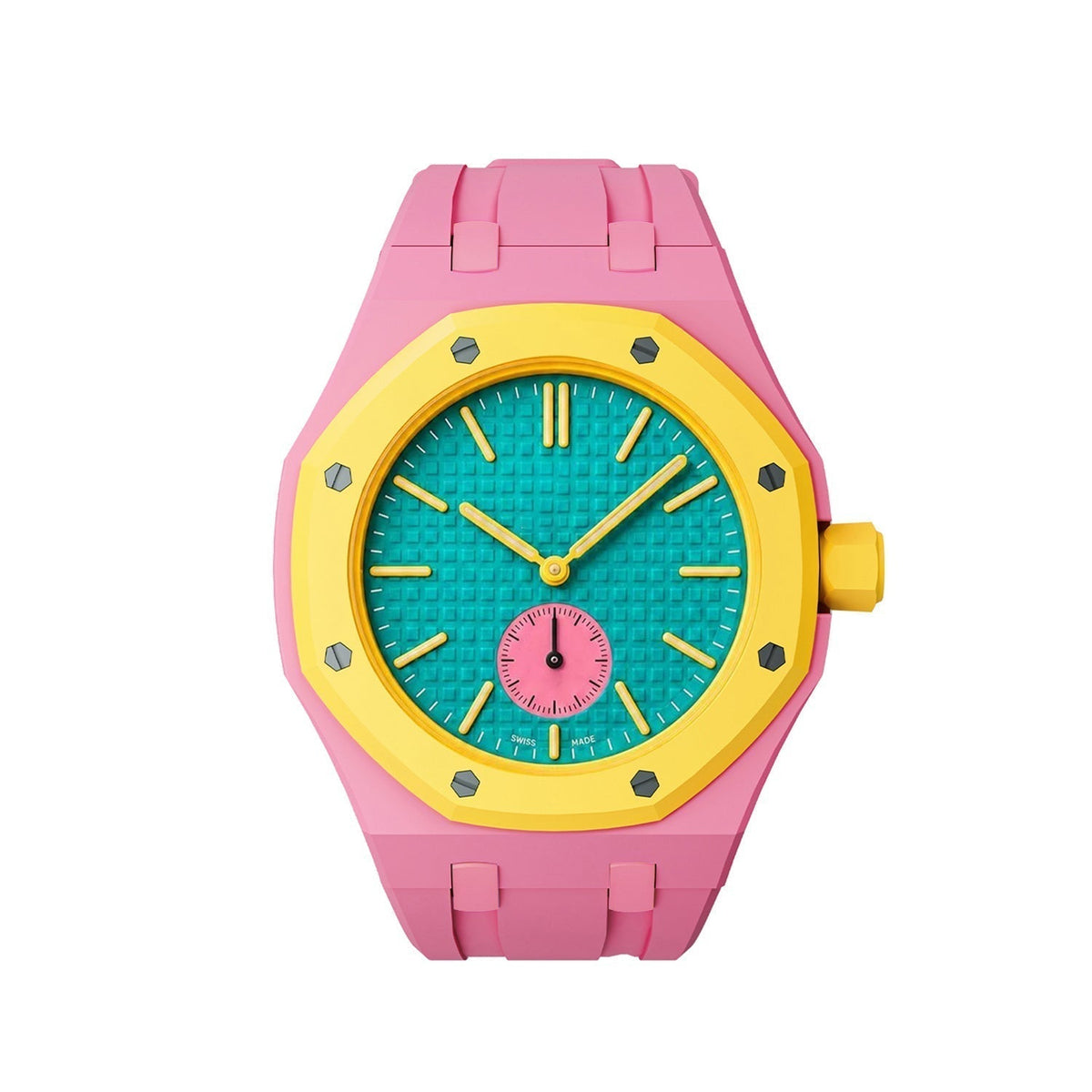 [Super CiCi]OAK POP EXCLUSIVE PINK SILICONE STRAP
