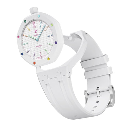 [Super CiCi]OAK POP EXCLUSIVE  WHITE SILICONE STRAP