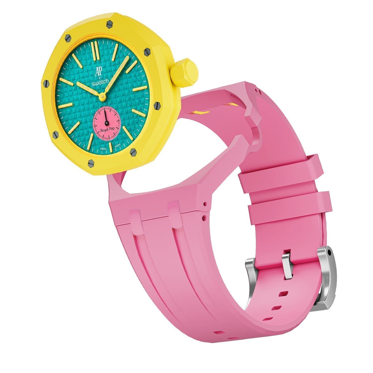 [Super CiCi]OAK POP EXCLUSIVE PINK SILICONE STRAP