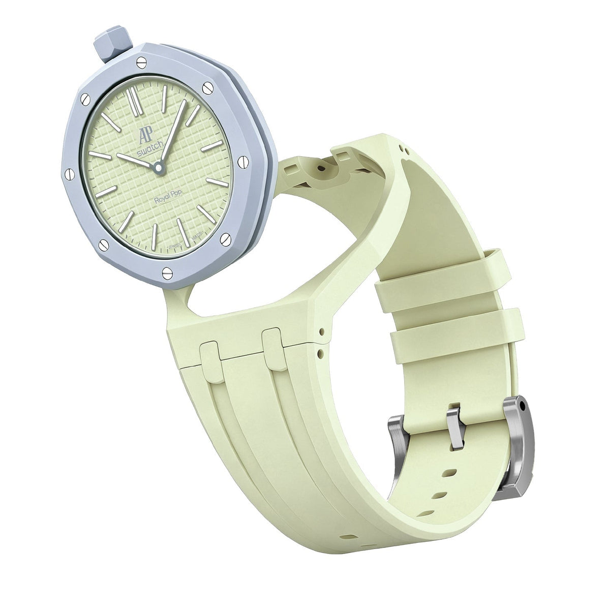 [Super CiCi]OAK POP EXCLUSIVE CREAMY YELLOW SILICONE STRAP