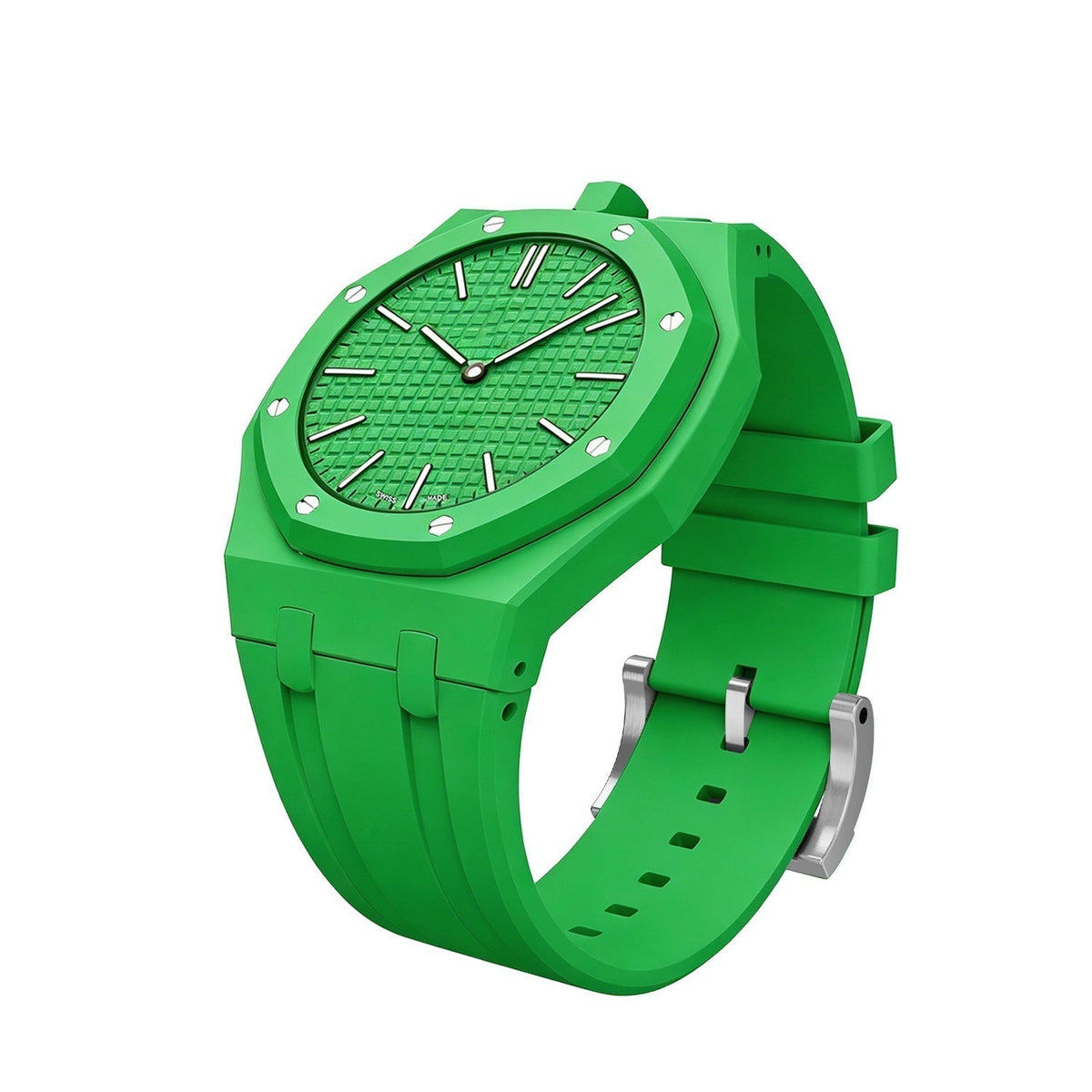 [Super CiCi]OAK POP EXCLUSIVE GREEN SILICONE STRAP