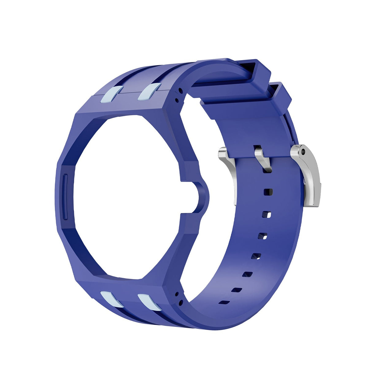 [Super CiCi]OAK POP EXCLUSIVE DARK BLUE AND LIGHT BLUE SILICONE STRAP
