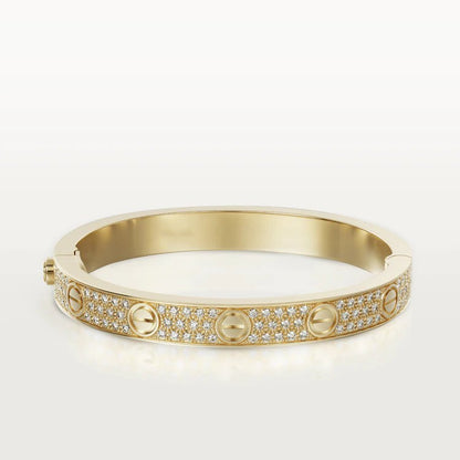 [Super CiCi ]LOVE BRACELET 6.1MM DIAMOND-PAVED