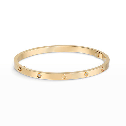 [Super CiCi ]LOVE BRACELET 3.65MM 6 DIAMONDS