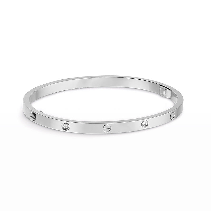 [Super CiCi ]LOVE BRACELET 3.65MM 6 DIAMONDS