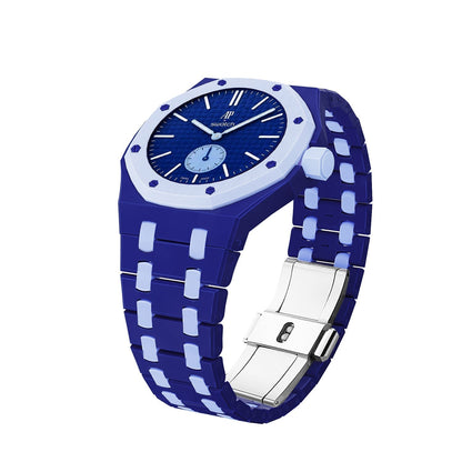 [Super CiCi]OAK POP EXCLUSIVE DARK BLUE AND LIGHT BLUE BIOCERAMIC STRAP
