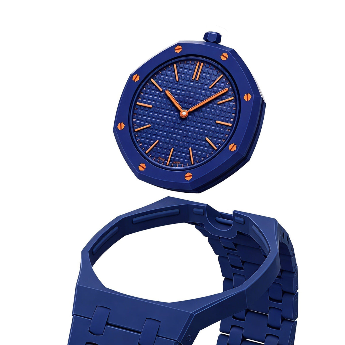 [Super CiCi]OAK POP EXCLUSIVE DARK BLUE BIOCERAMIC STRAP