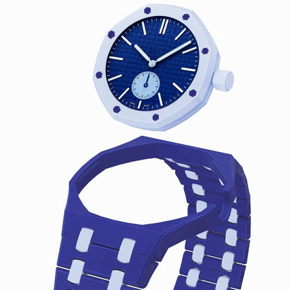 [Super CiCi]OAK POP EXCLUSIVE DARK BLUE AND LIGHT BLUE BIOCERAMIC STRAP