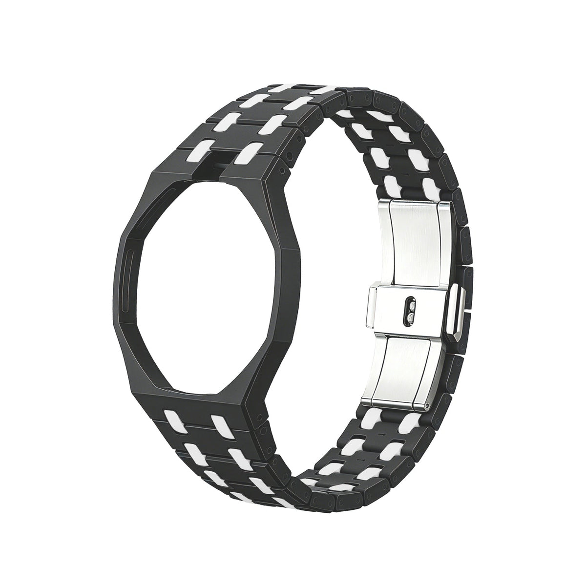 [Super CiCi]OAK POP EXCLUSIVE BLACK AND WHITE BIOCERAMIC STRAP