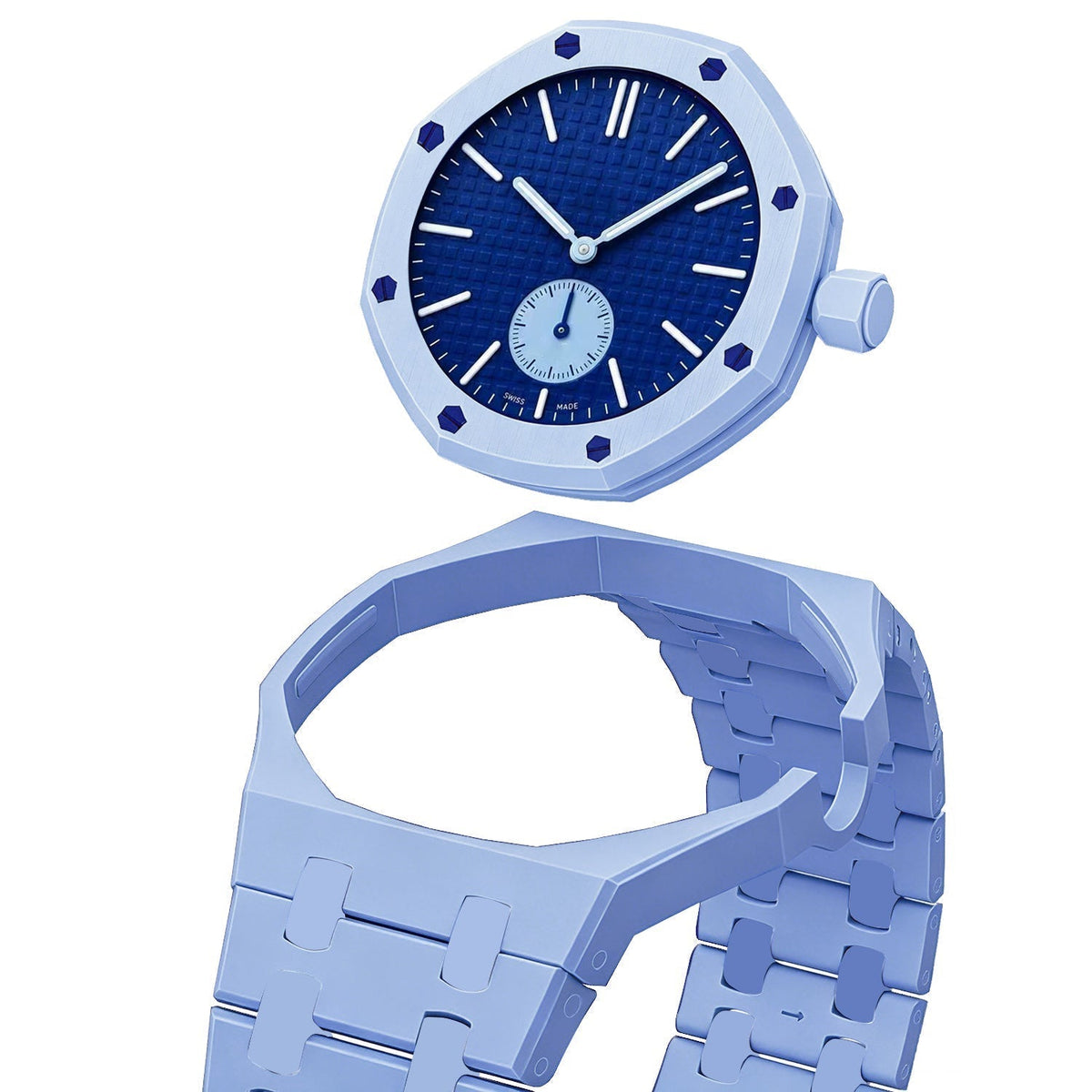 [Super CiCi]OAK POP EXCLUSIVE LIGHT BLUE BIOCERAMIC STRAP