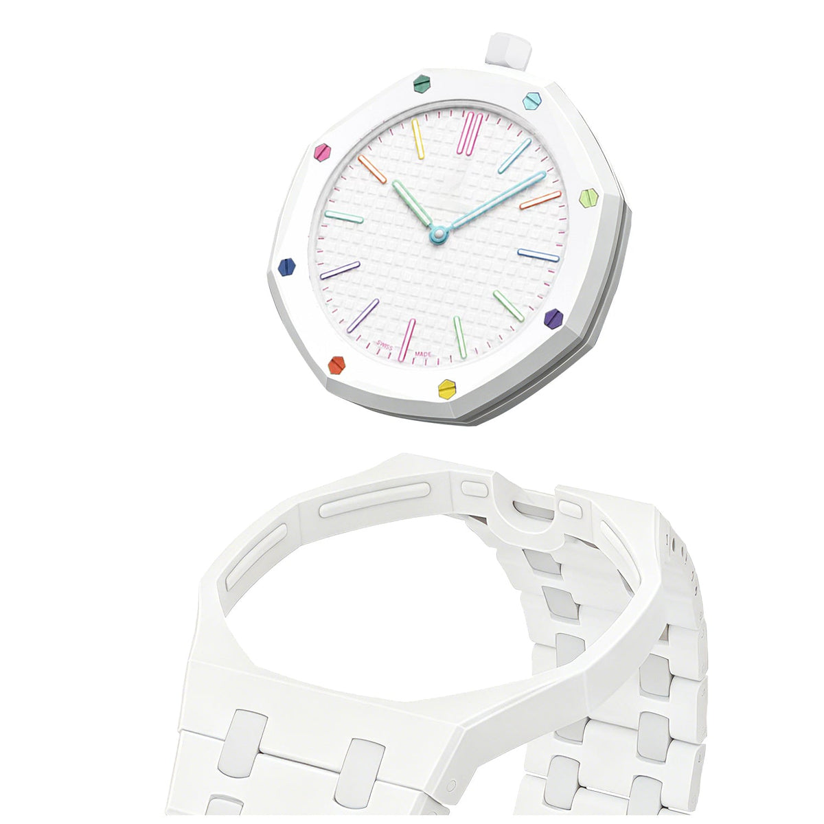 [Super CiCi]OAK POP EXCLUSIVE WHITE BIOCERAMIC STRAP