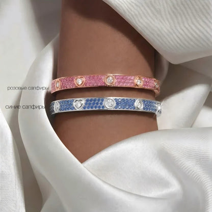 [Super CiCi]CLASSIC 6.1MM LOVE BRACELET 10-DIAMOND FULL PAVÉ
