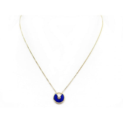 [Super CiCi ]AMULETTE ROSE GOLD AGATE NECKLACE