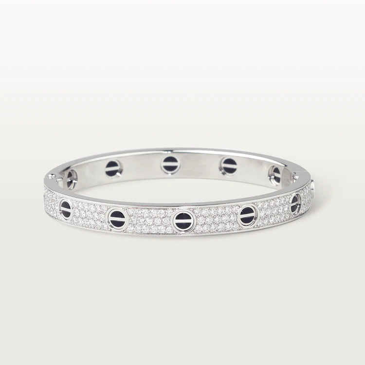 [Super CiCi ]LOVE BRACELET 6.1MM DIAMOND-PAVED CERAMIC