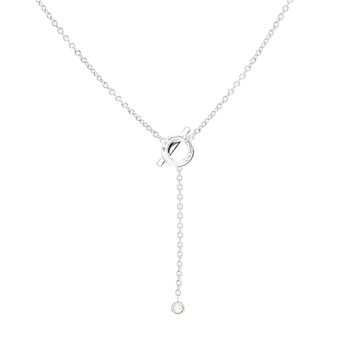 [Super CiCi ]FINESSE SILVER DIAMOND NECKLACE