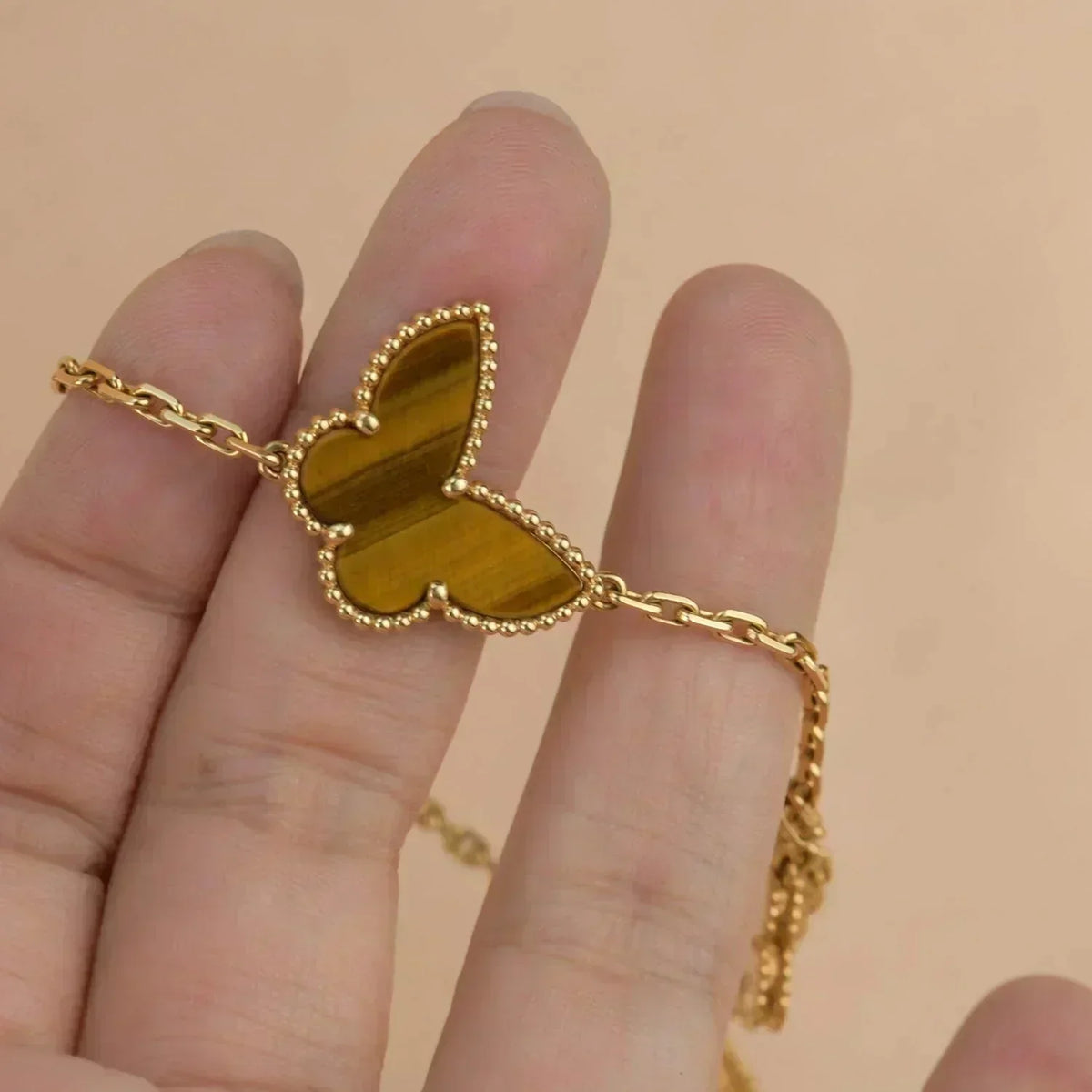 [Super CiCi ]LUCKY SPRING 5 MOTIF GOLD BRACELET