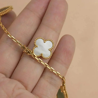 [Super CiCi ]LUCKY SPRING 5 MOTIF GOLD BRACELET