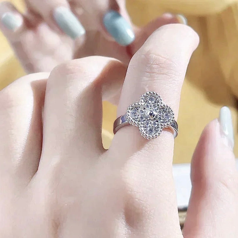 [Super CiCi ]CLOVER DIAMOND RING