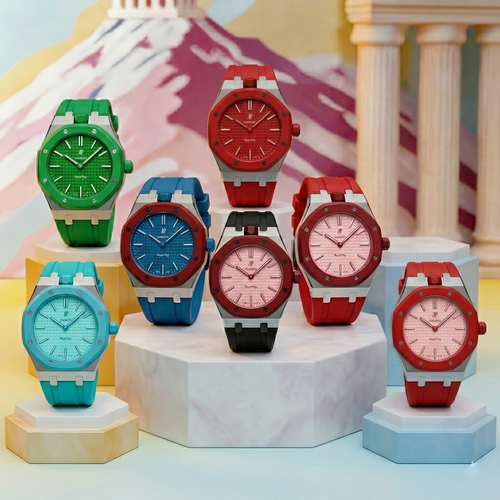 [Super CiCi]ROYAL OAK POP EXCLUSIVE STEEL CASE & SILICONE STRAP
