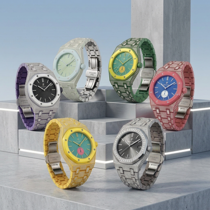 [Super CiCi]Royal Oak Pop Exclusive Bioceramic Case & Bioceramic Strap Full Diamond