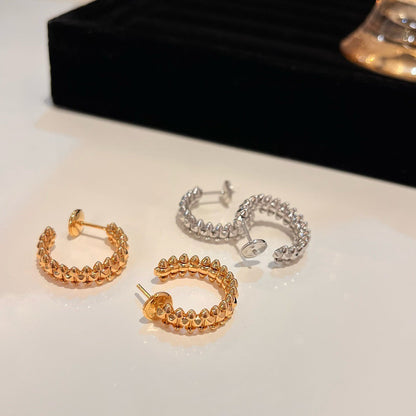 [Super CiCi ]CLASH SMALL HOOP EARRINGS