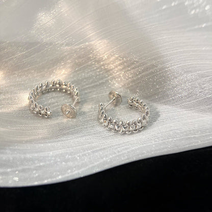 [Super CiCi ]CLASH SMALL HOOP EARRINGS