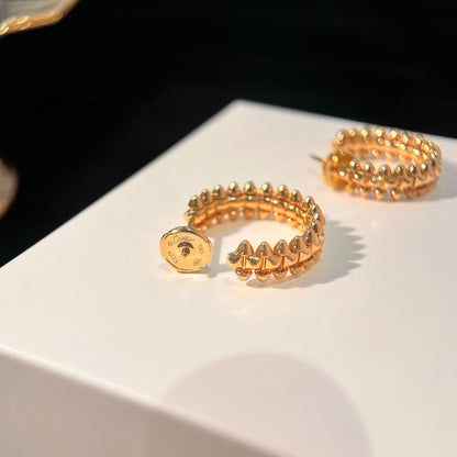 [Super CiCi ]CLASH SMALL HOOP EARRINGS