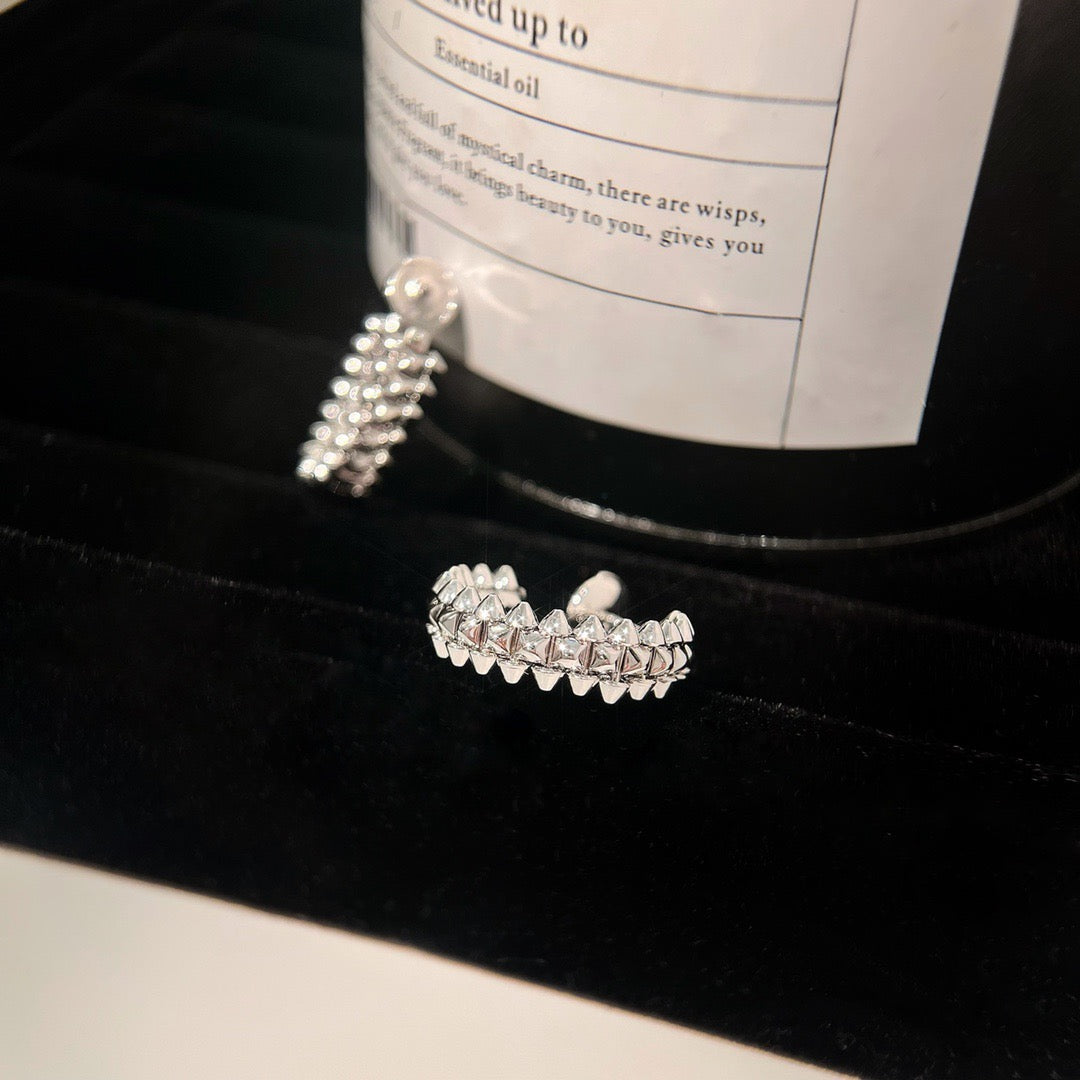 [Super CiCi ]CLASH SMALL HOOP EARRINGS
