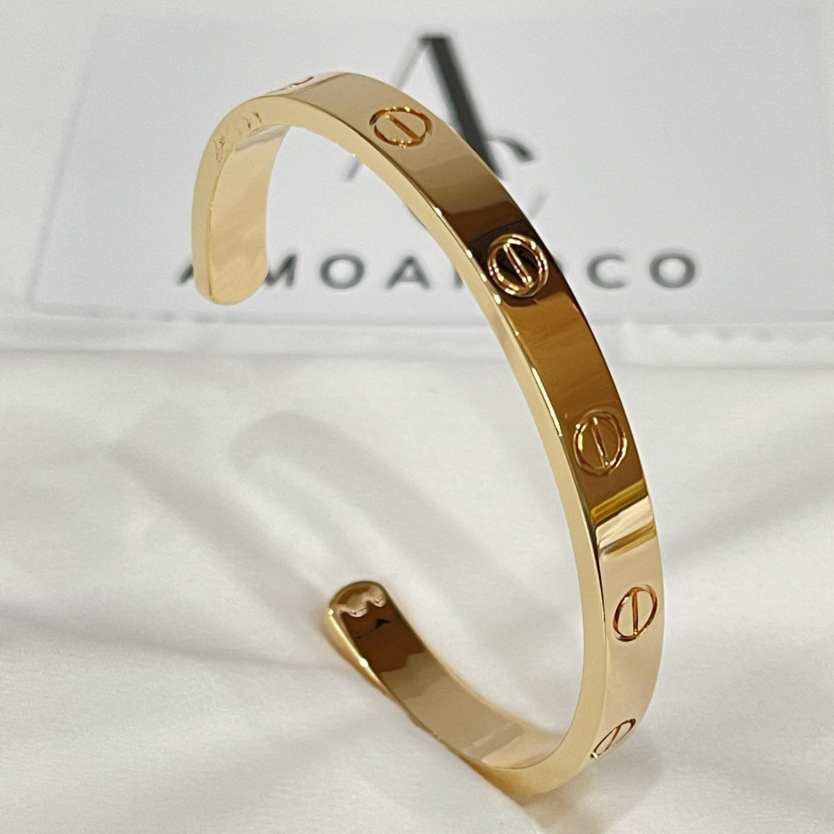 [Super CiCi ]LOVE BRACELET 6.1MM OPEN CUFF